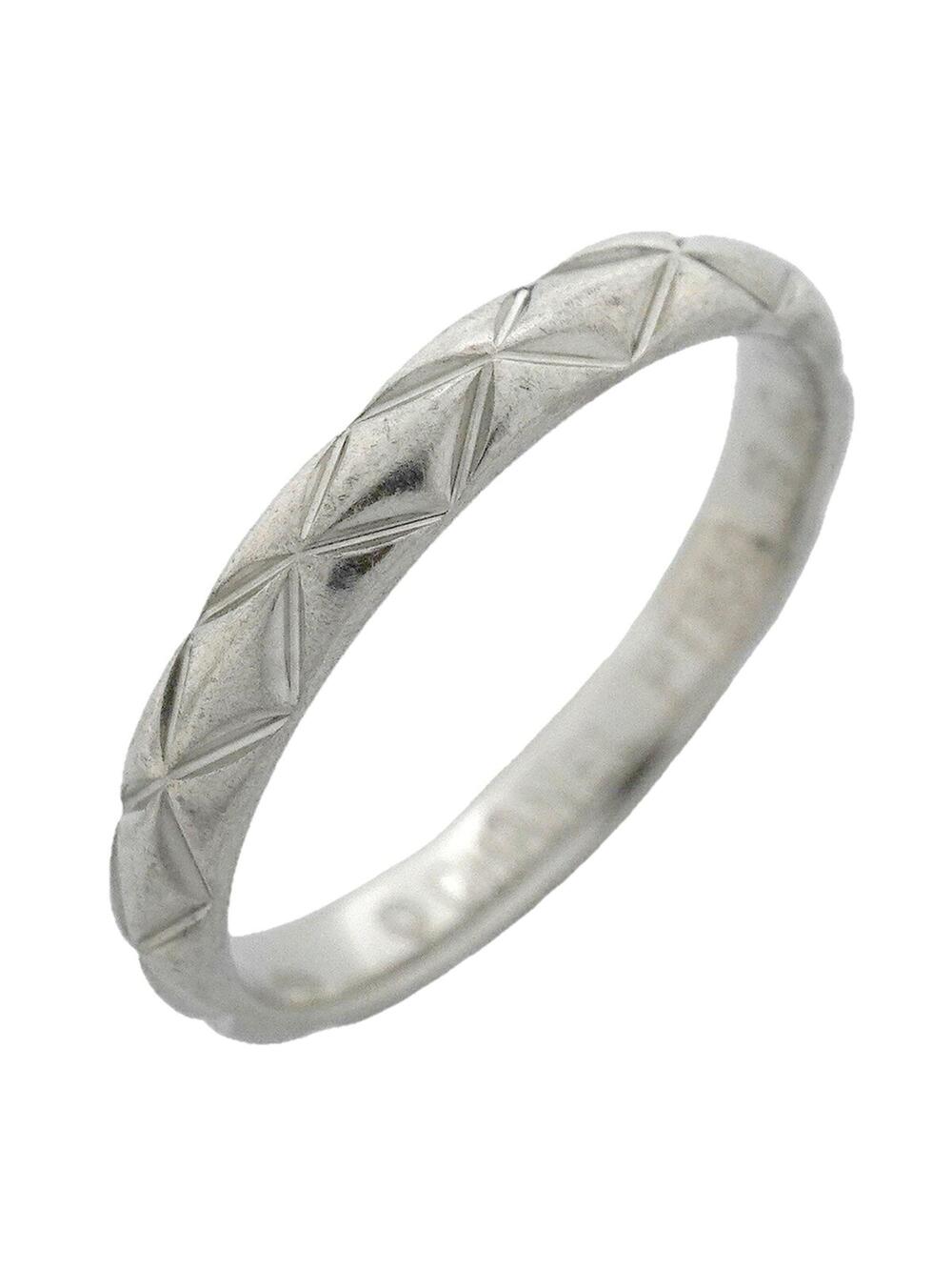 Chanel Band Ring Platinum #357317C10B